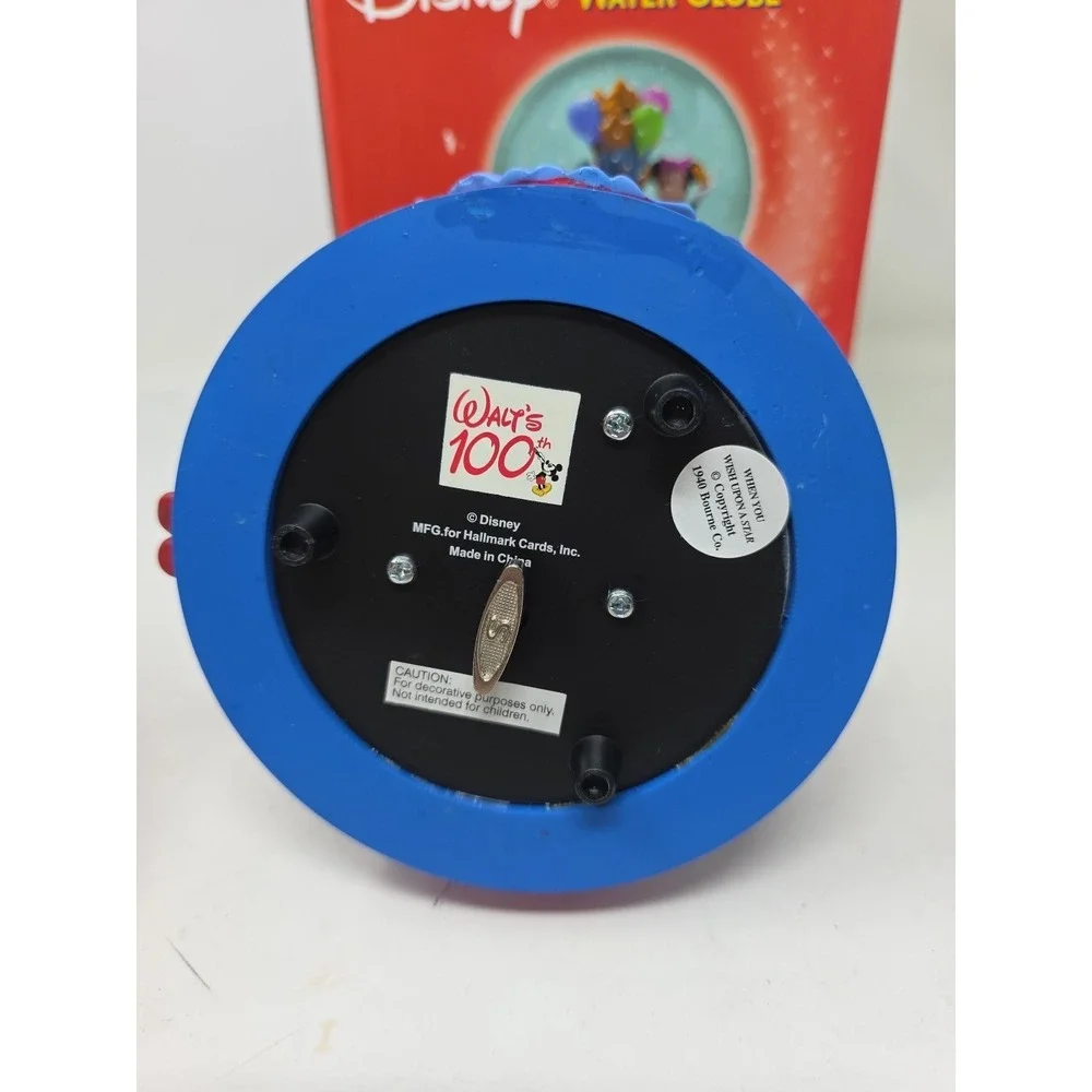 2001 Hallmark Disney Musical 100th Birthday Water Globe Limited Edition